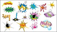 Cartoon explosin patrn 05 - vector de material