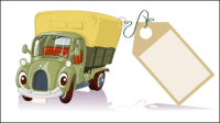 Camions Cartoon 02 - matriel vecteur