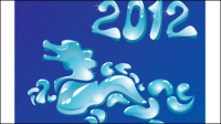 2012 Anne de la tendance crative Dragon 01 - matriel vecteur