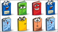 La bande dessine mignonne image de livres - Vecteur