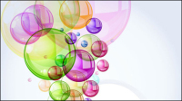Matriel vecteur - fond de 01 bulles colores