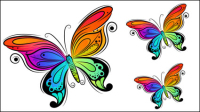 Colorful illustrations peintes  la main 01 - vecteur matriel