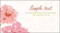 Flores Hermoso fondo de 02 - vector de material