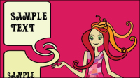 Cartoon imagen Belleza 04 - vector de material