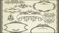 De style europen motif de dentelle 04 - matriel vecteur