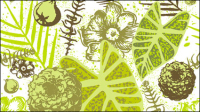 Motifs floraux 04 - vecteur matriel