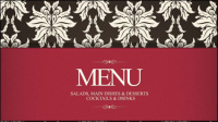 Premier menu cover modle 03 - matriel vecteur