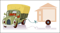Camions de bande dessine 04 - matriel vecteur