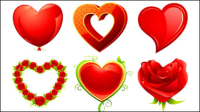 Saint Valentin lments romantiques 02 - matriel vecteur