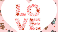 Les illustrations de la Saint-Valentin 03 - matriel vecteur