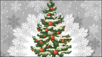 Beau fond de Noël 03 - matriel vecteur