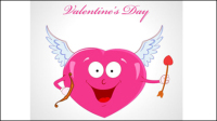 Cartoon Love Theme 02 - vector de material