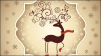 Belle carte de Noël 02 - matriel vecteur