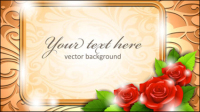 Frontire Roses 01 - matriel vecteur