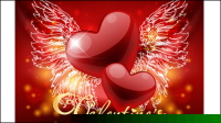 Retro Valentine carte 02 - matriel vecteur