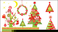 Árbol de Navidad 02 - vector de material