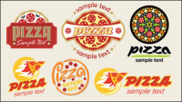 Cartoon pizza de 01 - vector de material