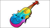 Illustrations colores peintes  la main 04 - vecteur matriel