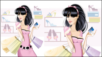 Cartoon sexy 04 - matriel vecteur