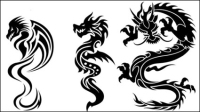 motifs en forme de dragon 07 - matriel vecteur