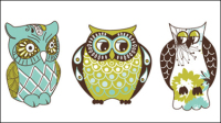 Hibou de bande dessine illustration - vecteur matriel