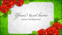 Roses frontera 03 - vector de material