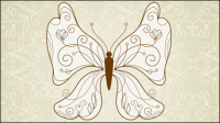 Beau motif de papillon 05 - matriel vecteur