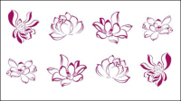Zhang style de lotus matire de trac de ligne Daqian