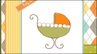 Cute Cartoon Hintergrund 03 - Vektor Material