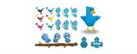 Twitter del material de imgenes vectoriales