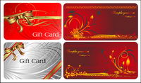 Les cartes-cadeaux vecteur