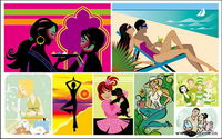Vector illustration figure nombre de matires trangres