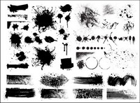 Vector efecto material de inyeccin de tinta