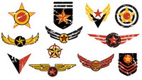 Badges Flight vecteur