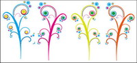 Fleurs de couleur Vector