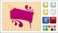Bouton dcoratif vecteur