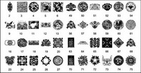 Traditional Chinese paper cutting, totem vector