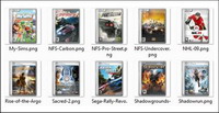 Jeux vidos et de films couvrent icônes PNG -2