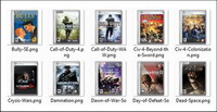 Computer games and movies cover png icons -1