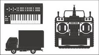 Camions, magntoscopes, matriel vecteur d
