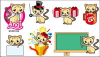 Cat kitten Vector