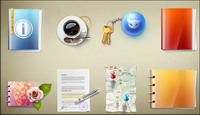Three-dimensional Office Series matriel Icon