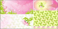Fleurs roses Vector