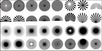 Srie du noir et blanc des lments matriels Vector Design -13 (rayonnement)