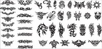 Srie du noir et blanc des lments matriels Vector Design -15 (Totem)