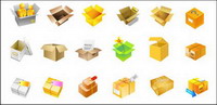 Cartons, des fruits, de l