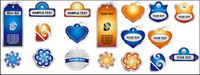 Label tag forme vectorielle