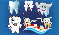 Ilustraciones Vectoriales de atencin dental