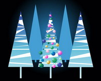 Lovely vecteur Christmas Tree Material