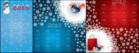 2010 calendar template vecteur